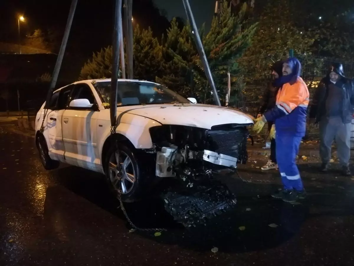 Sarıyer’de Tünel Çıkışında Kaza